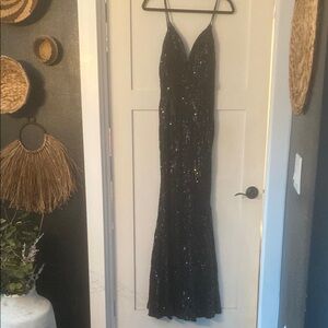 Windsor Black Sequin Gown